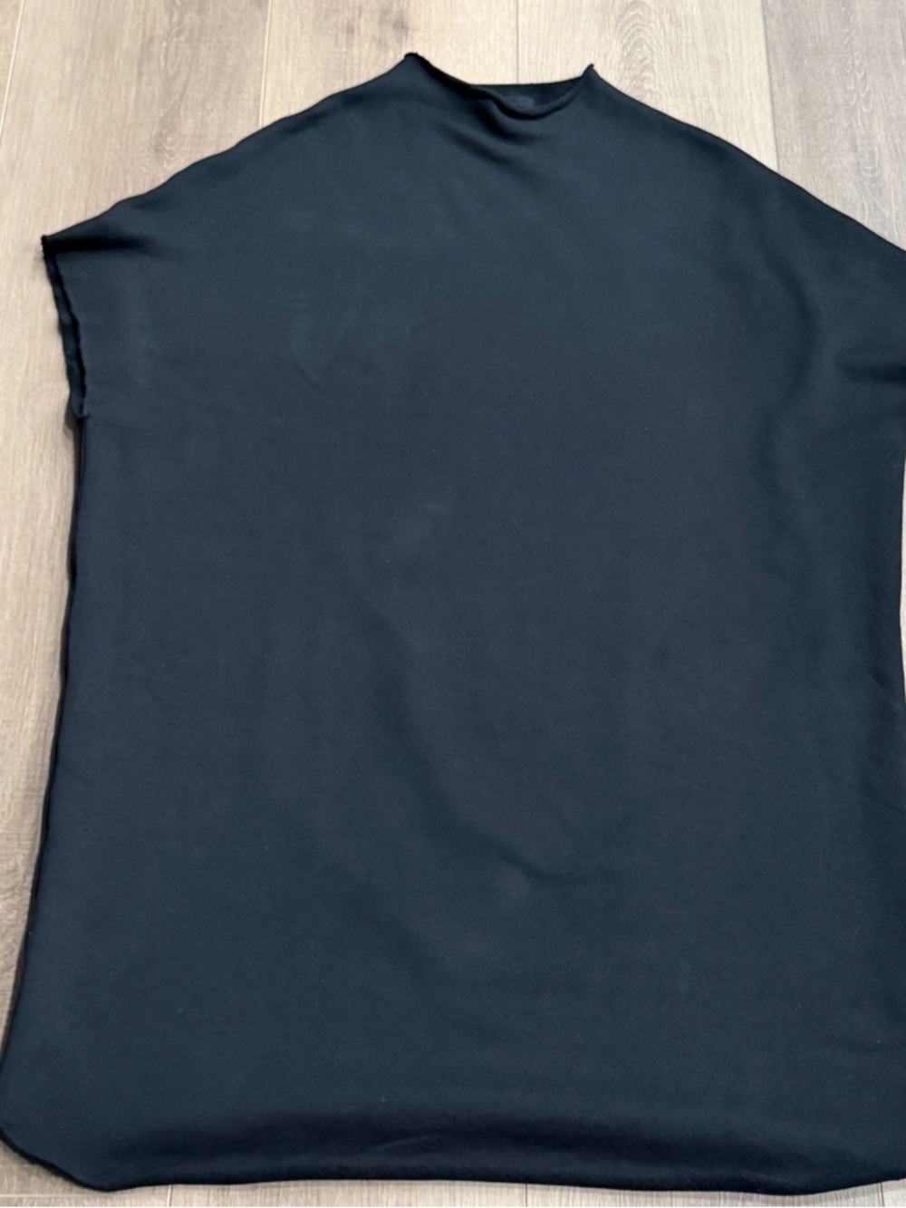 Frank & Eileen Ella Easiest Dress Black Triple Fleece Funnel Neck Minimal - Picture 8 of 12